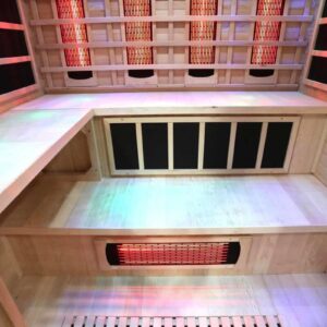 4 5 person full spectrum infrared bench sauna with complete heat