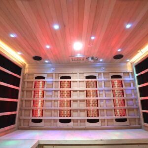 4 5 person full spectrum infrared bench sauna with complete heat