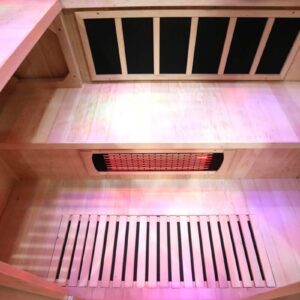 4 5 person full spectrum infrared bench sauna with complete heat