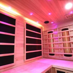 4 5 person full spectrum infrared bench sauna with complete heat