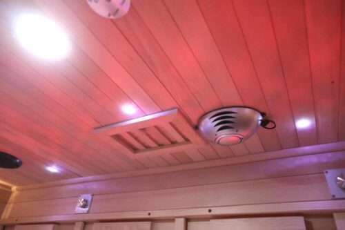 4 5 person full spectrum infrared bench sauna with complete heat