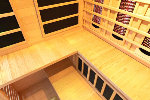4 5 person full spectrum infrared bench sauna with complete heat