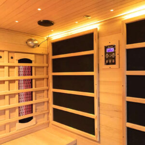 4 5 person full spectrum infrared bench sauna with complete heat