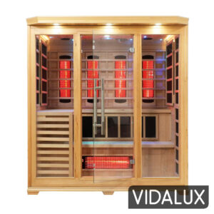 4 5 person full spectrum infrared bench sauna with complete heat