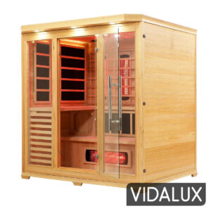 4 5 person full spectrum infrared bench sauna with complete heat
