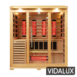 4 5 person full spectrum infrared bench sauna with complete heat