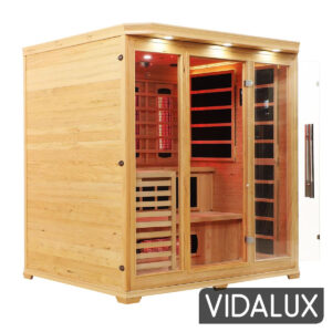 4 5 person full spectrum infrared bench sauna with complete heat