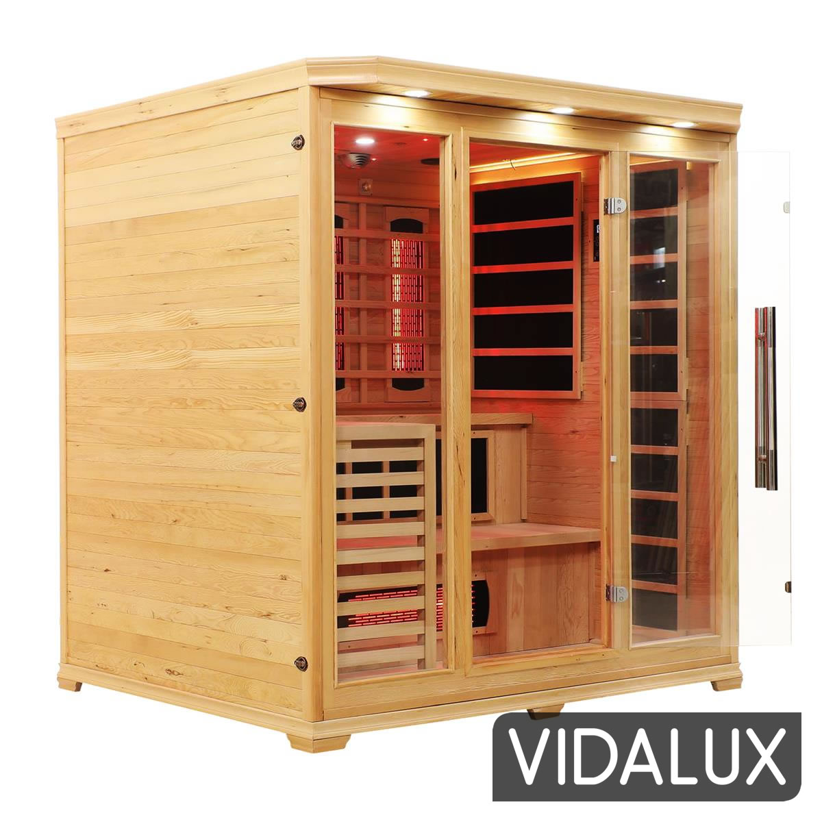 4 5 person full spectrum infrared bench sauna with complete heat