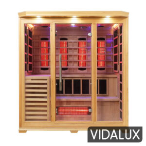 4 5 person full spectrum infrared bench sauna with complete heat