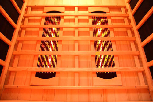 premier 2 person full spectrum infrared sauna with complete heat