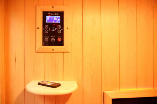 premier 2 person full spectrum infrared sauna with complete heat