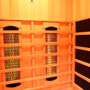 premier 2 person full spectrum infrared sauna with complete heat