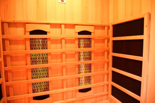 premier 2 person full spectrum infrared sauna with complete heat