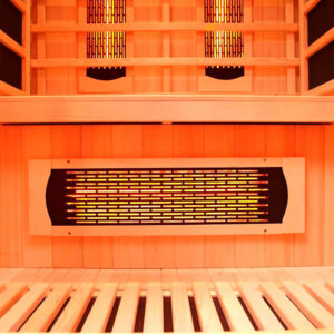 premier 2 person full spectrum infrared sauna with complete heat
