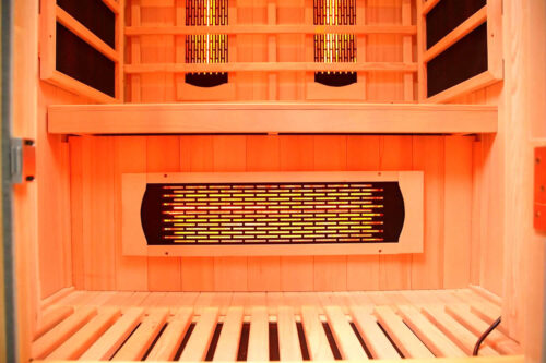 premier 2 person full spectrum infrared sauna with complete heat