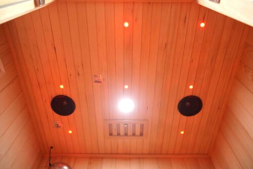 premier 2 person full spectrum infrared sauna with complete heat