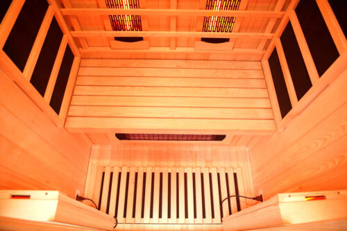 premier 2 person full spectrum infrared sauna with complete heat