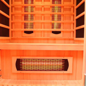 premier 2 person full spectrum infrared sauna with complete heat