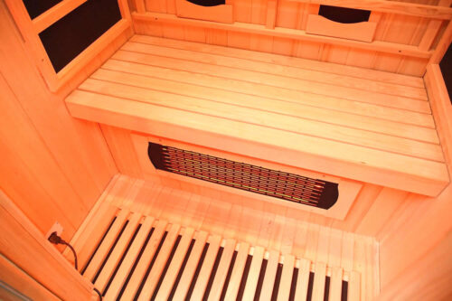 premier 2 person full spectrum infrared sauna with complete heat