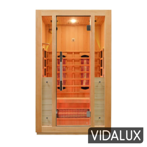 premier 2 person full spectrum infrared sauna with complete heat