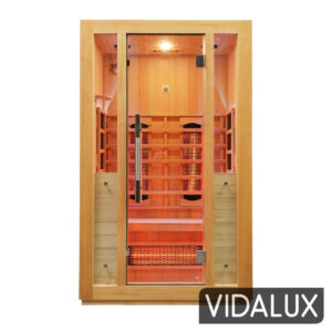 premier 2 person full spectrum infrared sauna with complete heat