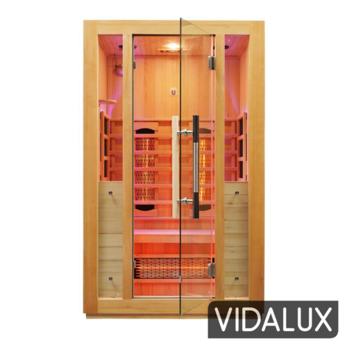 premier 2 person full spectrum infrared sauna with complete heat