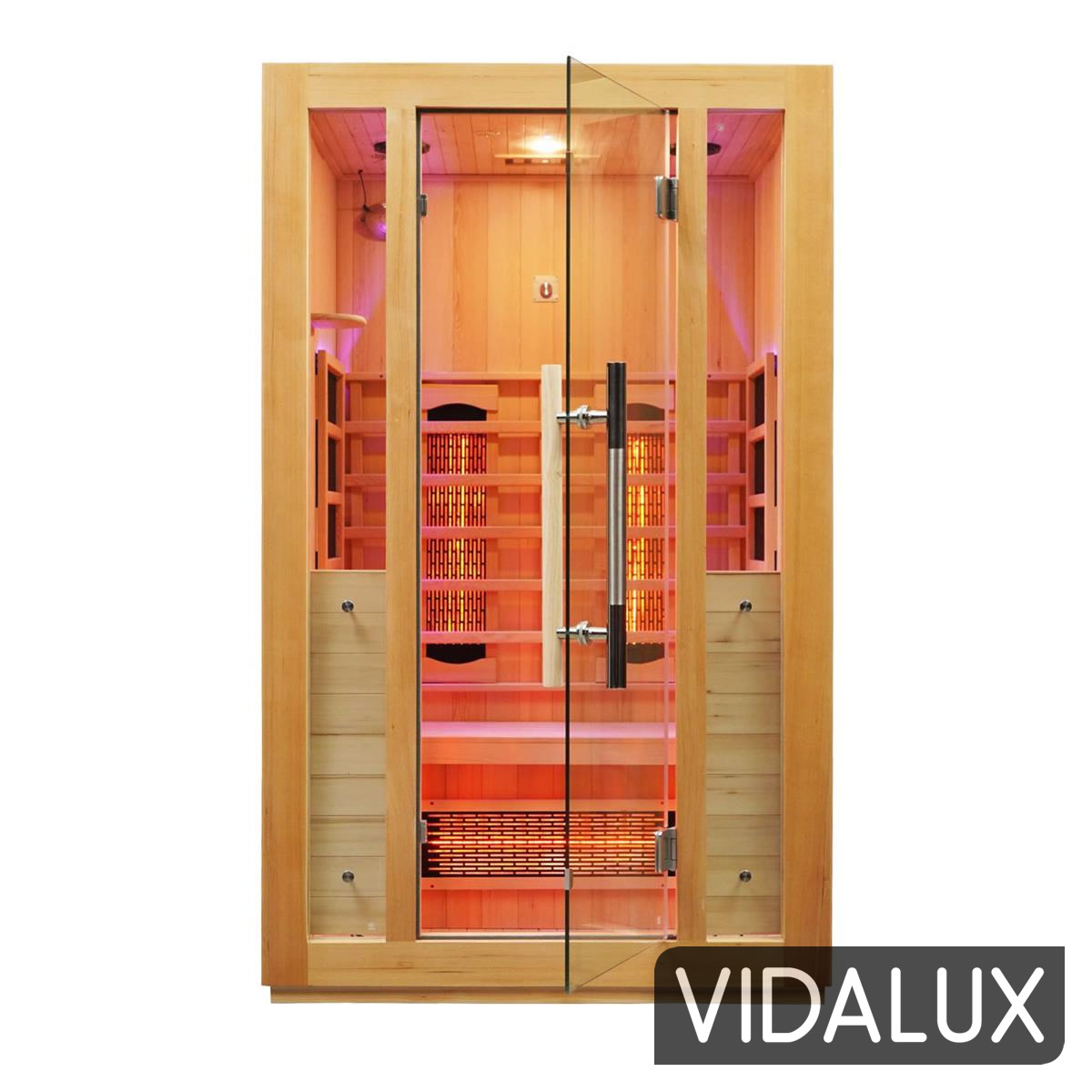 premier 2 person full spectrum infrared sauna with complete heat