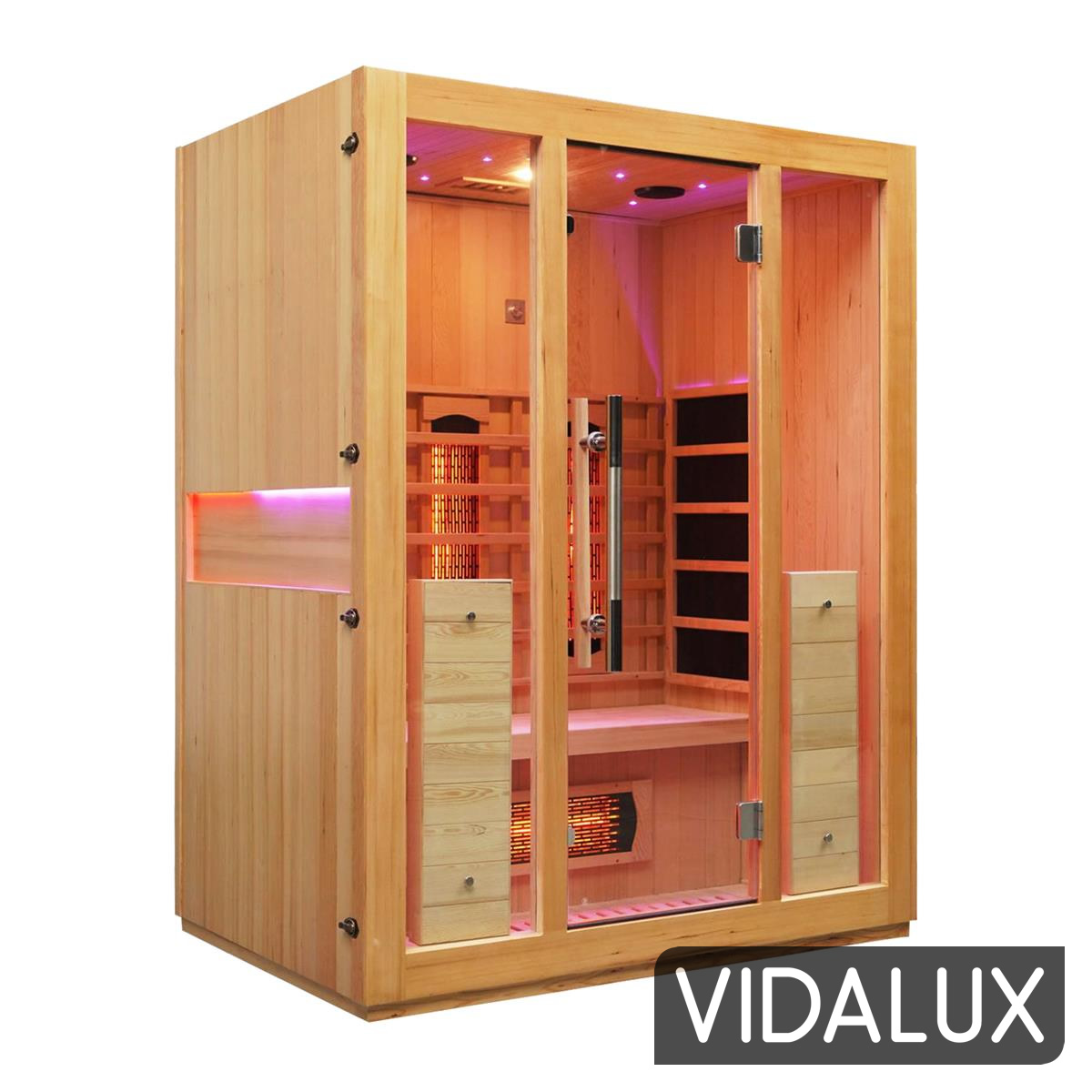 premier 3 person full spectrum infrared sauna with complete heat