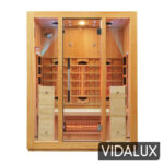 premier 3 person full spectrum infrared sauna with complete heat