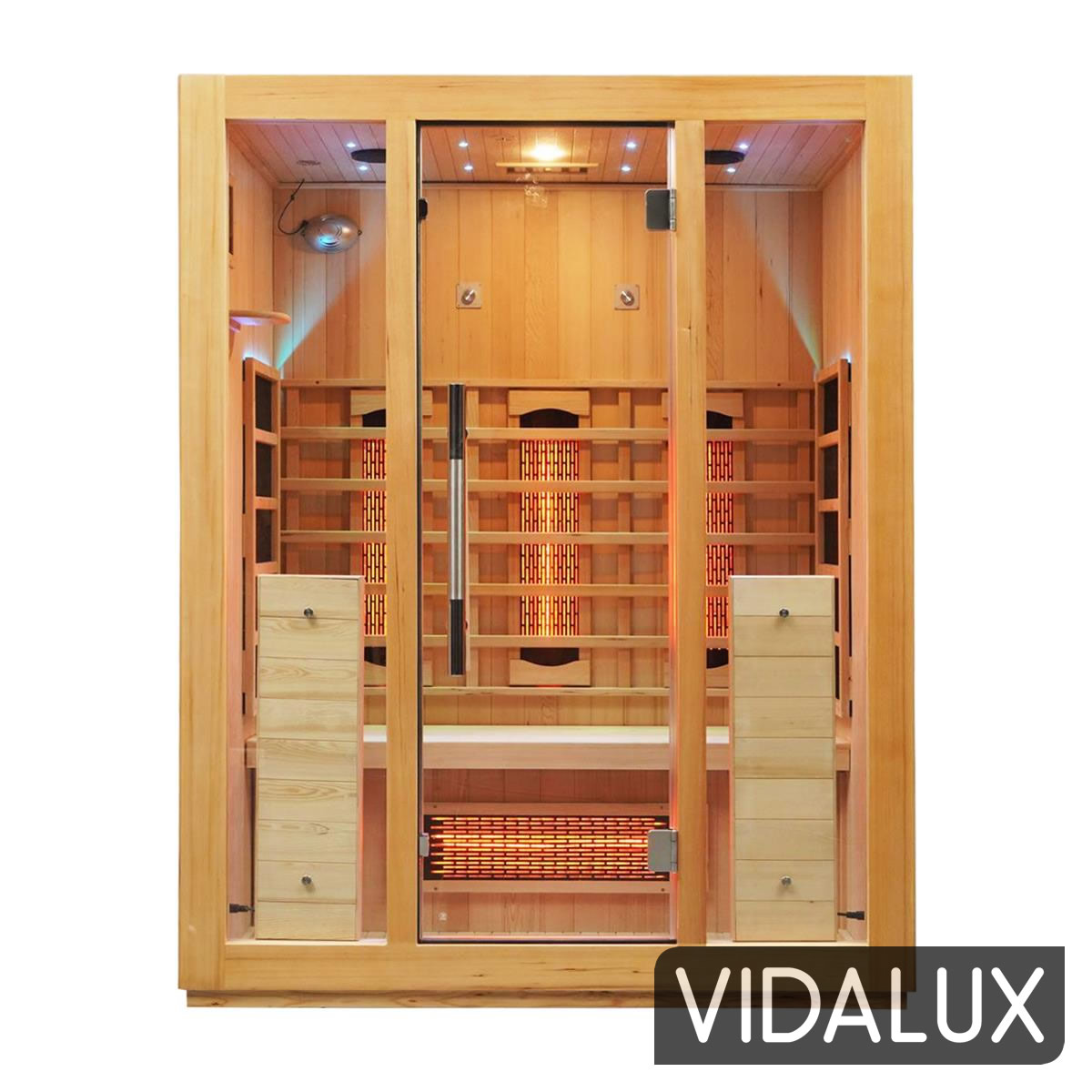 premier 3 person full spectrum infrared sauna with complete heat