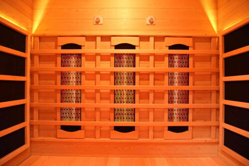 s 01 series 3 person full spectrum infrared sauna with complete heat