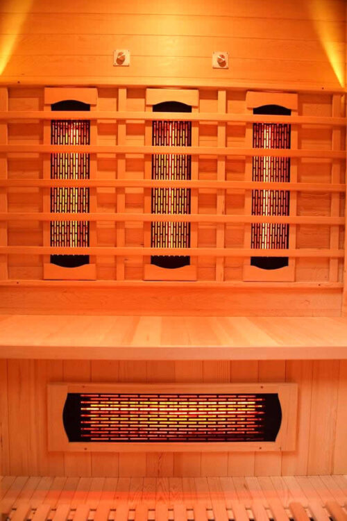 s 01 series 3 person full spectrum infrared sauna with complete heat