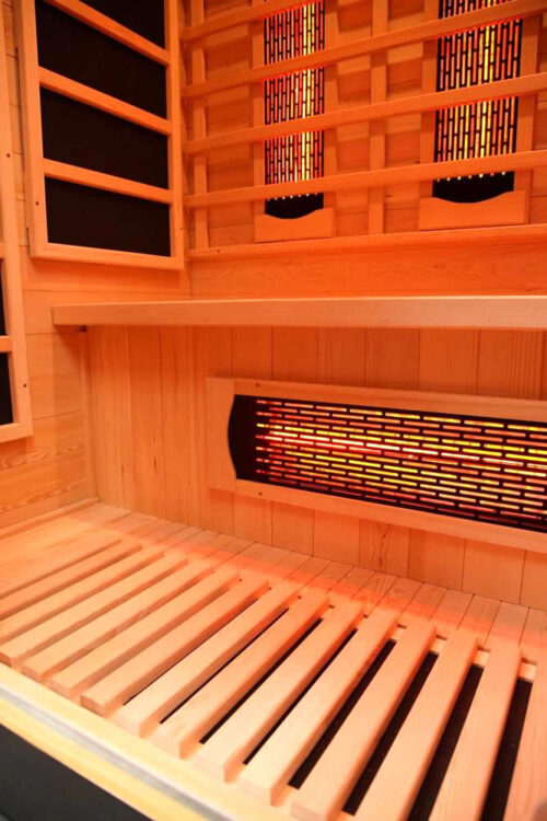 s 01 series 3 person full spectrum infrared sauna with complete heat