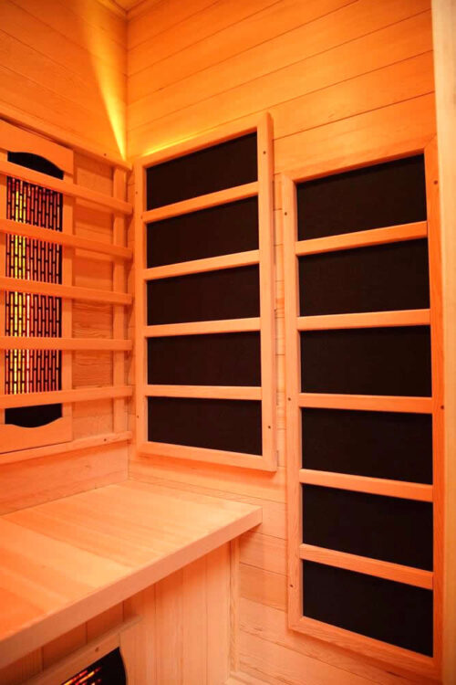 s 01 series 3 person full spectrum infrared sauna with complete heat