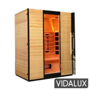 s 01 series 3 person full spectrum infrared sauna with complete heat