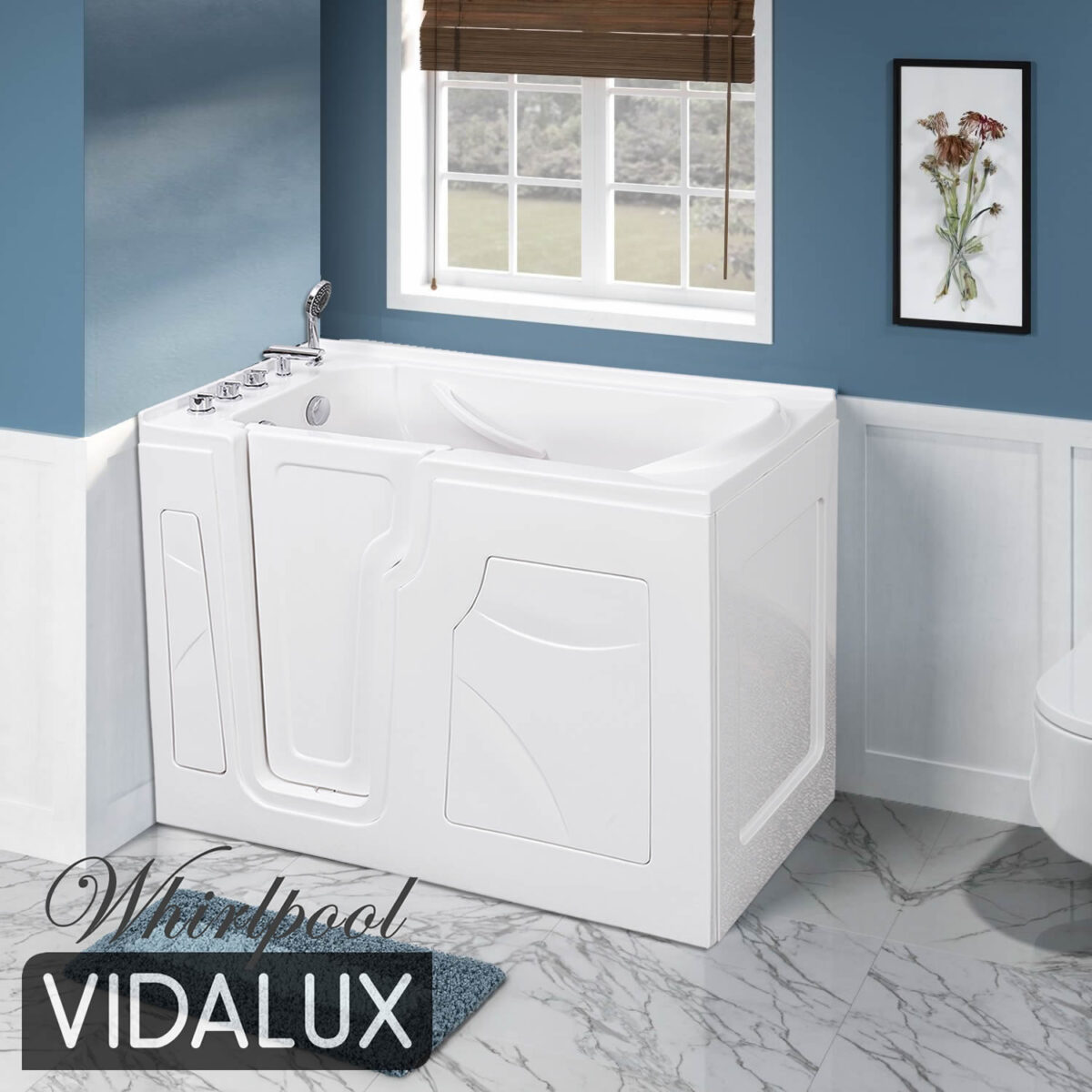 ashford 1200 whirlpool & airspa left hand easy access walk in bath